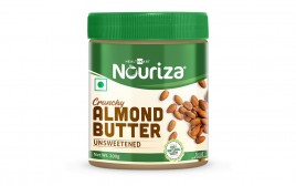 Nouriza Crunchy Almond Butter, Unsweetened  Jar  200 grams
